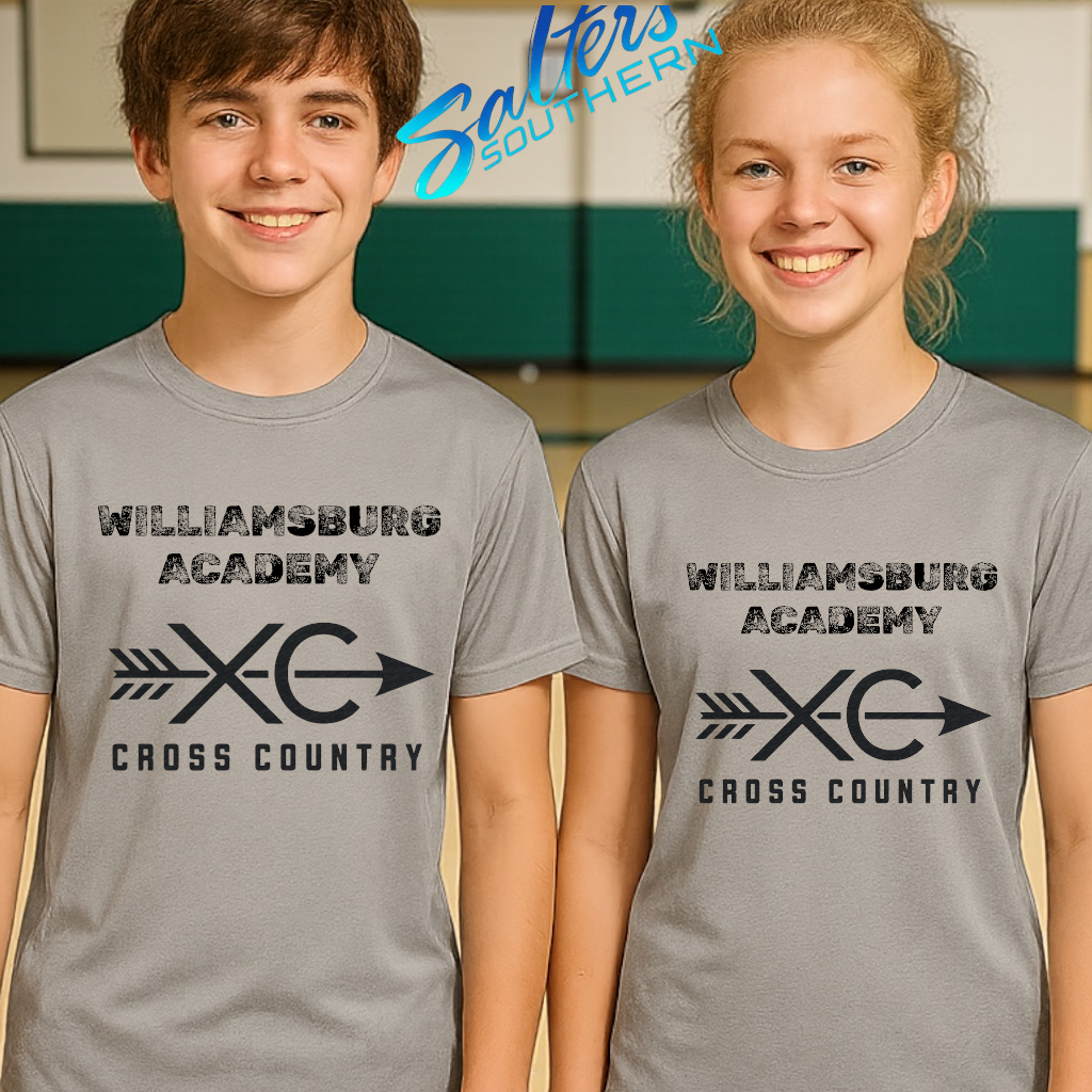 Williamsburg Academy Cross Country T-Shirt | XC Team Spirit Wear