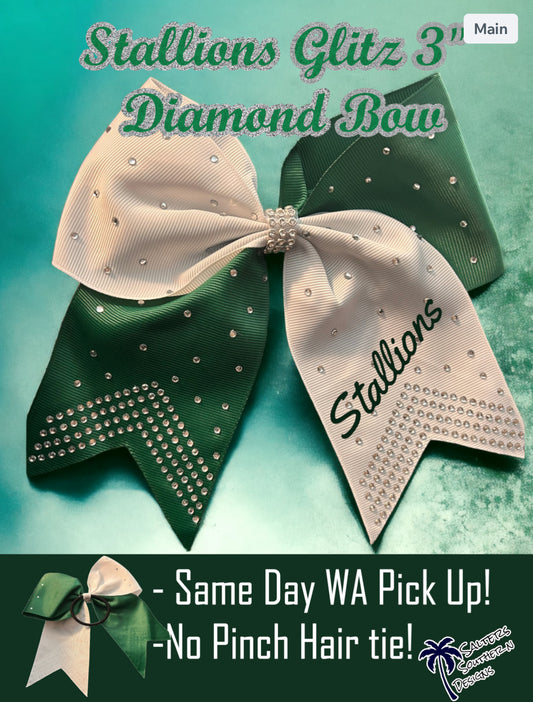 Stallions Rhinestone Bow