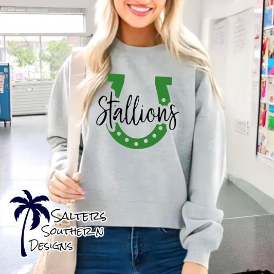 Stallions Horseshoe Crewneck Sweatshirt