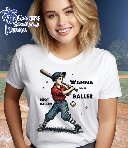 Retro “Wanna Be a Baller” T-shirt