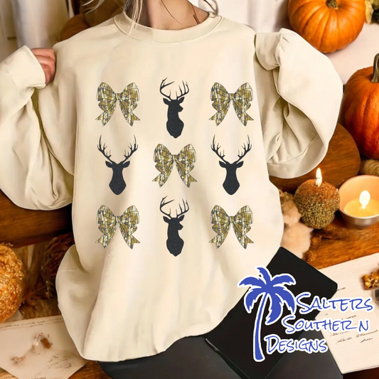 Camo Bows and Bucks Sweatshirt